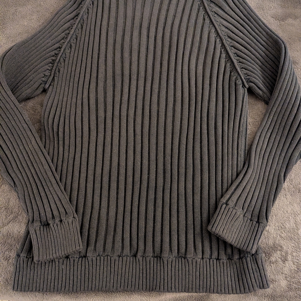 NWT Levi's 💯 Cotton Charcoal Ribbed Crew Neck Sweater Size XL - Picture 9 of 9